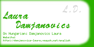 laura damjanovics business card